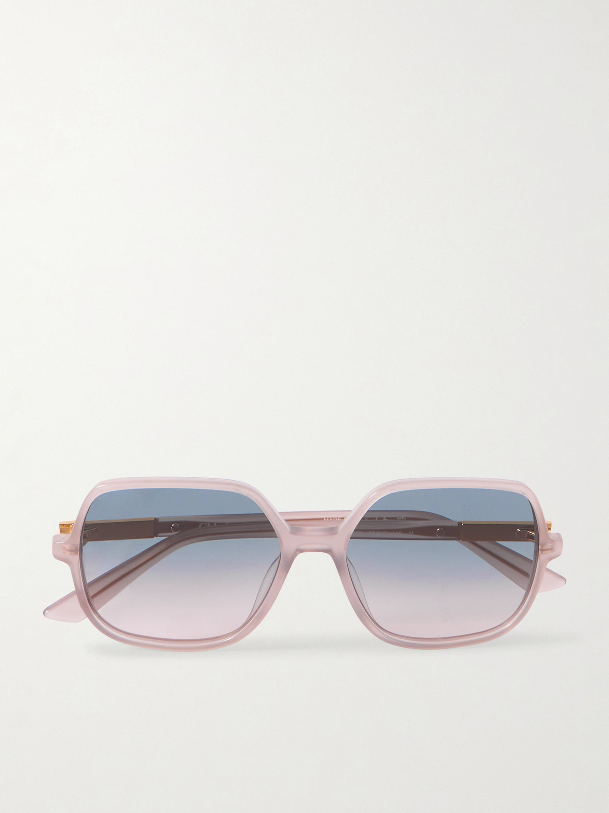 Chloé Judy Round-frame Acetate Sunglasses In Pink