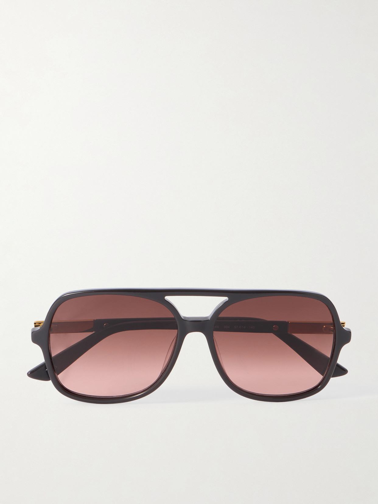 Chloé Judy Aviator-style Acetate And Gold-tone Sunglasses In Black