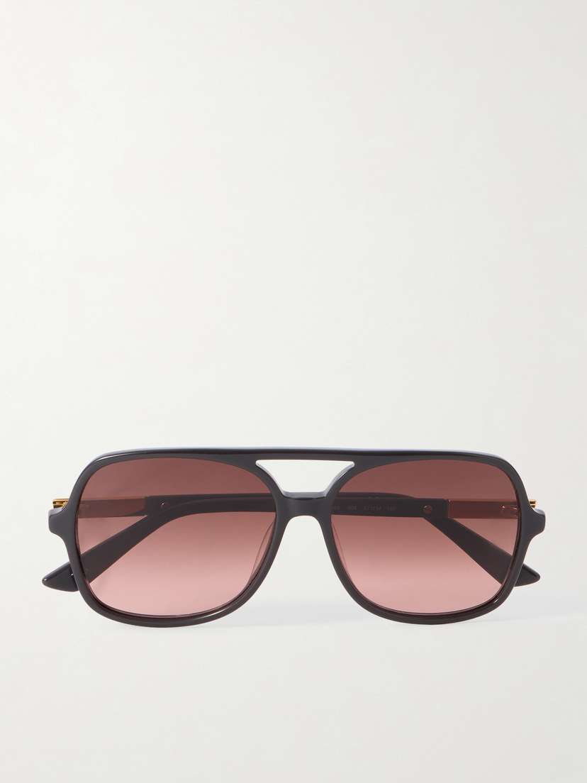 Chloé Judy Aviator-style Acetate And Gold-tone Sunglasses