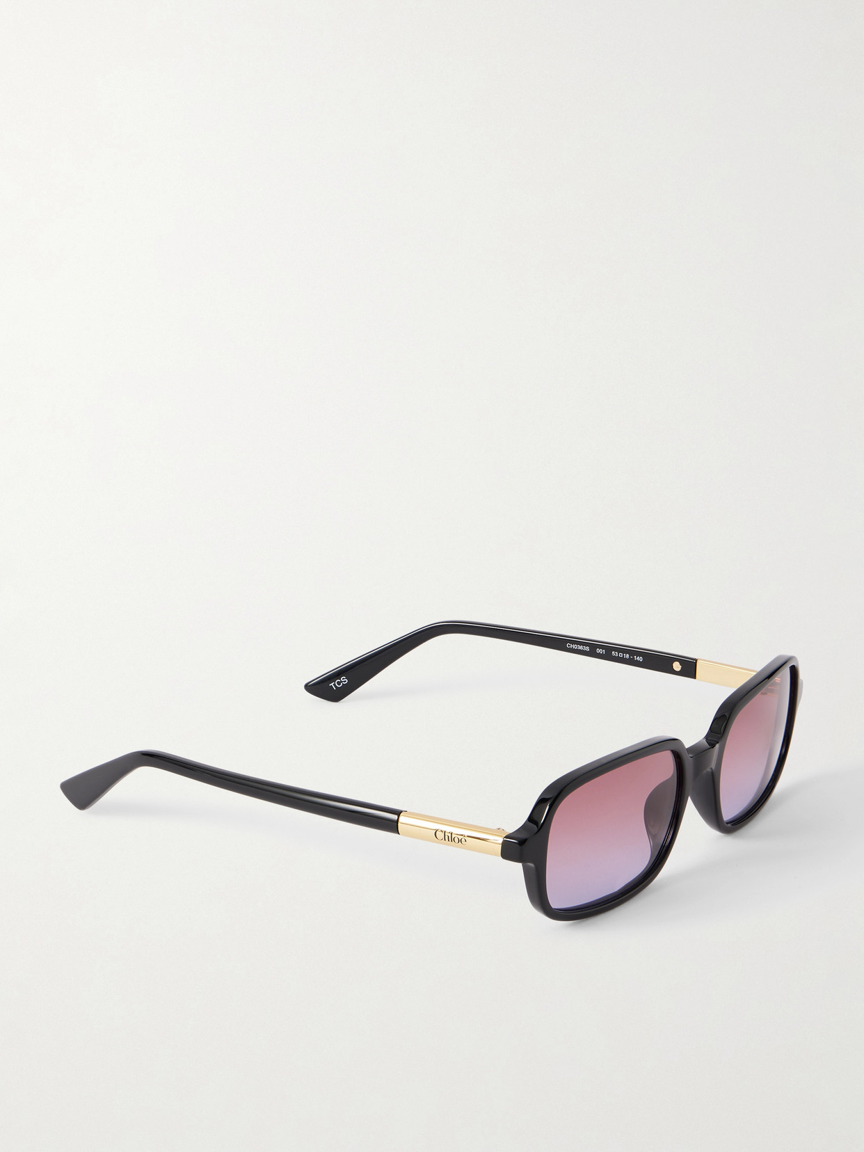 Chloé - Judy Rectangle-Frame Acetate Sunglasses