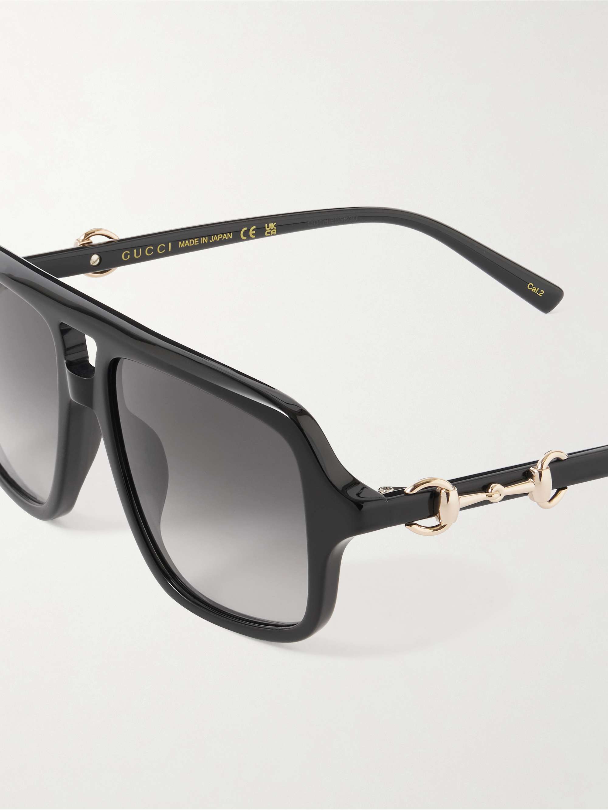 GUCCI EYEWEAR Aviator-style acetate sunglasses | NET-A-PORTER