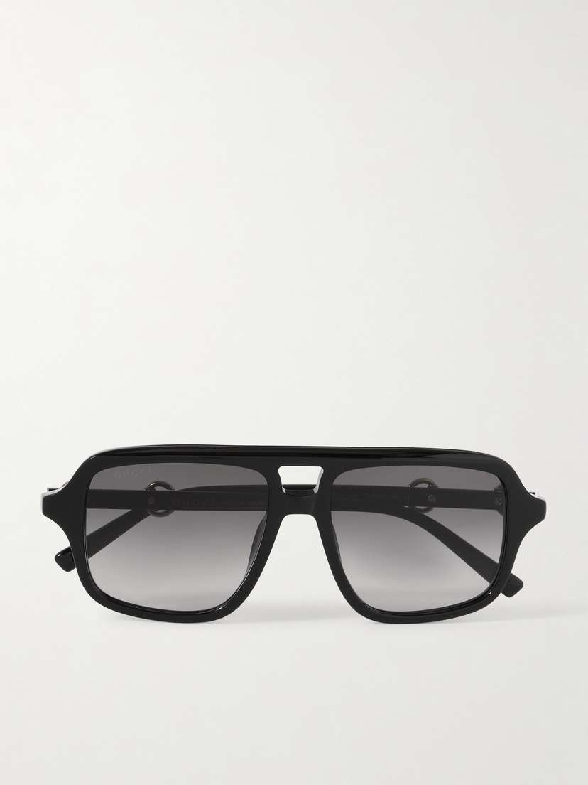 Gucci Eyewear Aviator-style Acetate Sunglasses