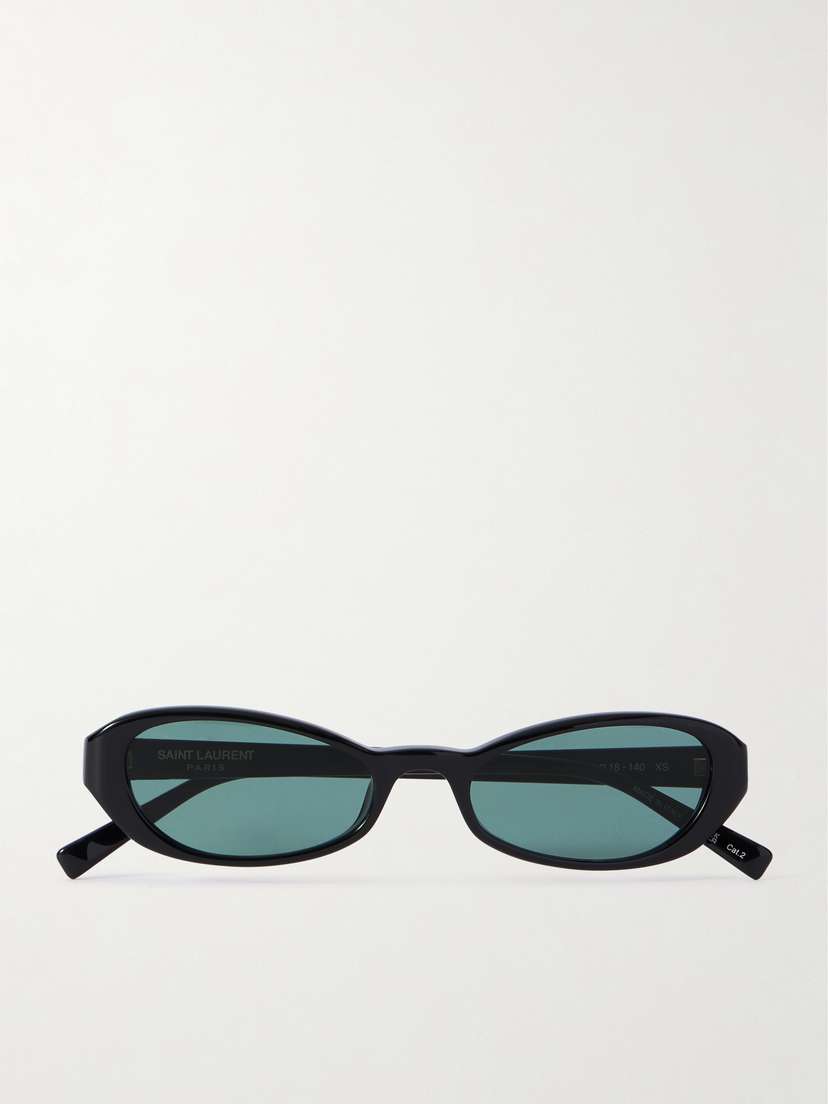 Saint Laurent Eyewear Erin Oval-frame Acetate Sunglasses
