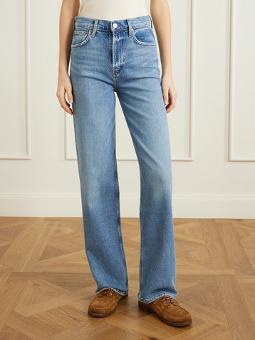 Agolde Ren Long high-rise straight-leg jeans