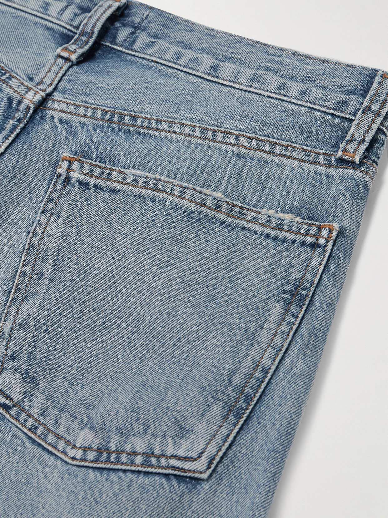 Agolde Conclusion Blue Regenerated Cotton Arc Criss Cross Jeans