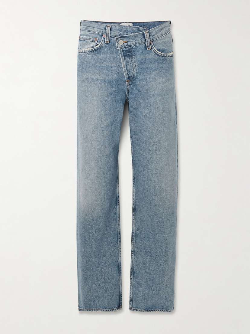 AGOLDE Arc Criss Cross Asymmetric Wide-leg Jeans