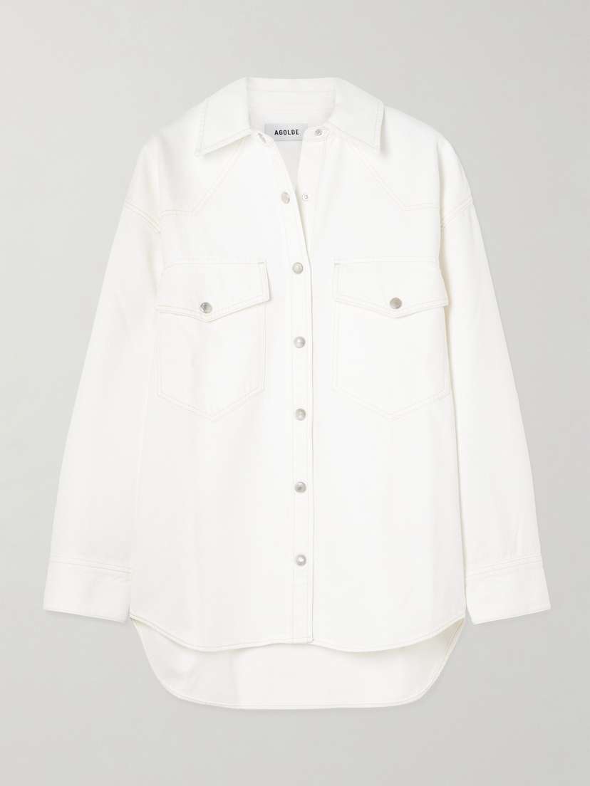 AGOLDE Lotta Organic Cotton And Lyocell-blend Denim Shirt
