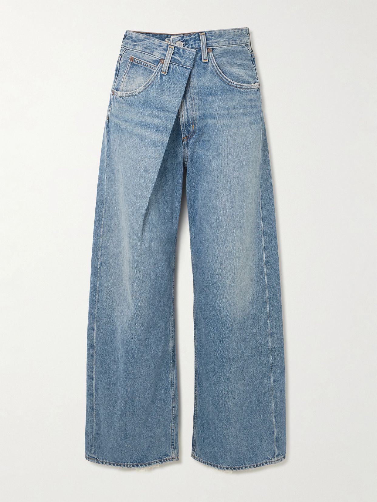 Vana asymmetric wide-leg jeans