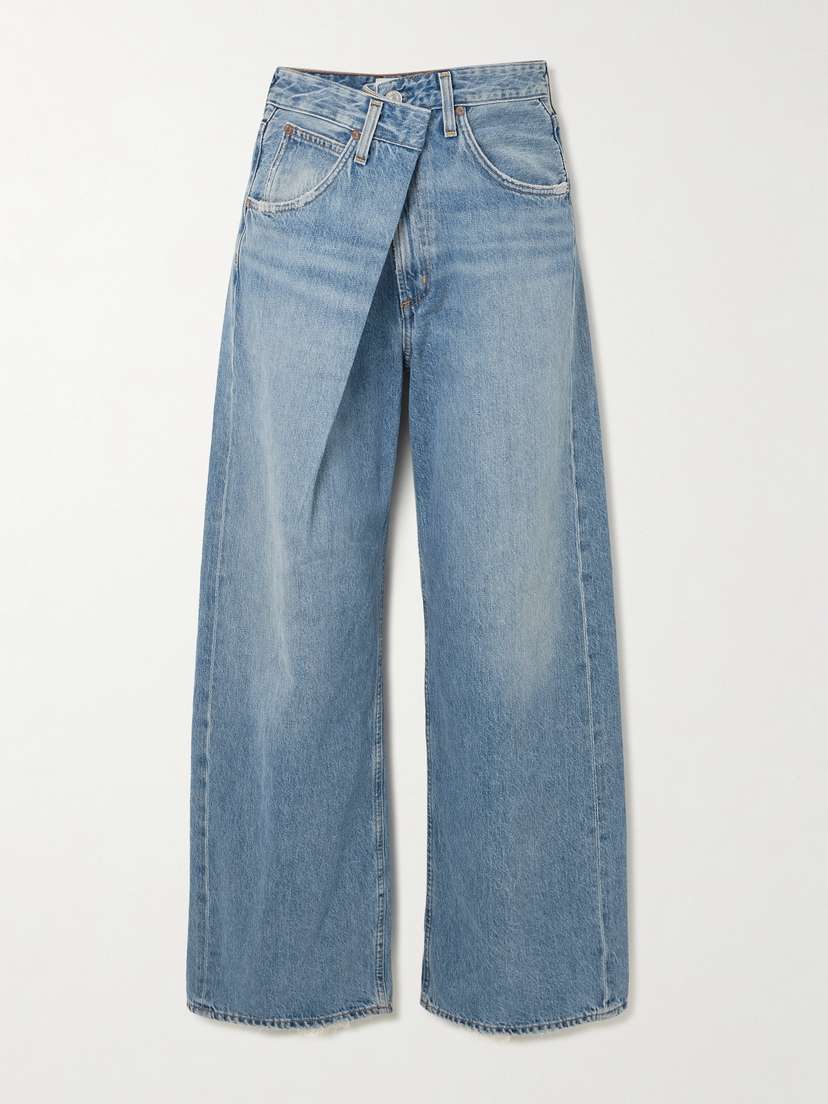 AGOLDE Vana Asymmetric Wide-leg Jeans