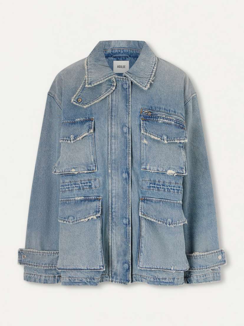 AGOLDE Aubrey Distressed Denim Jacket