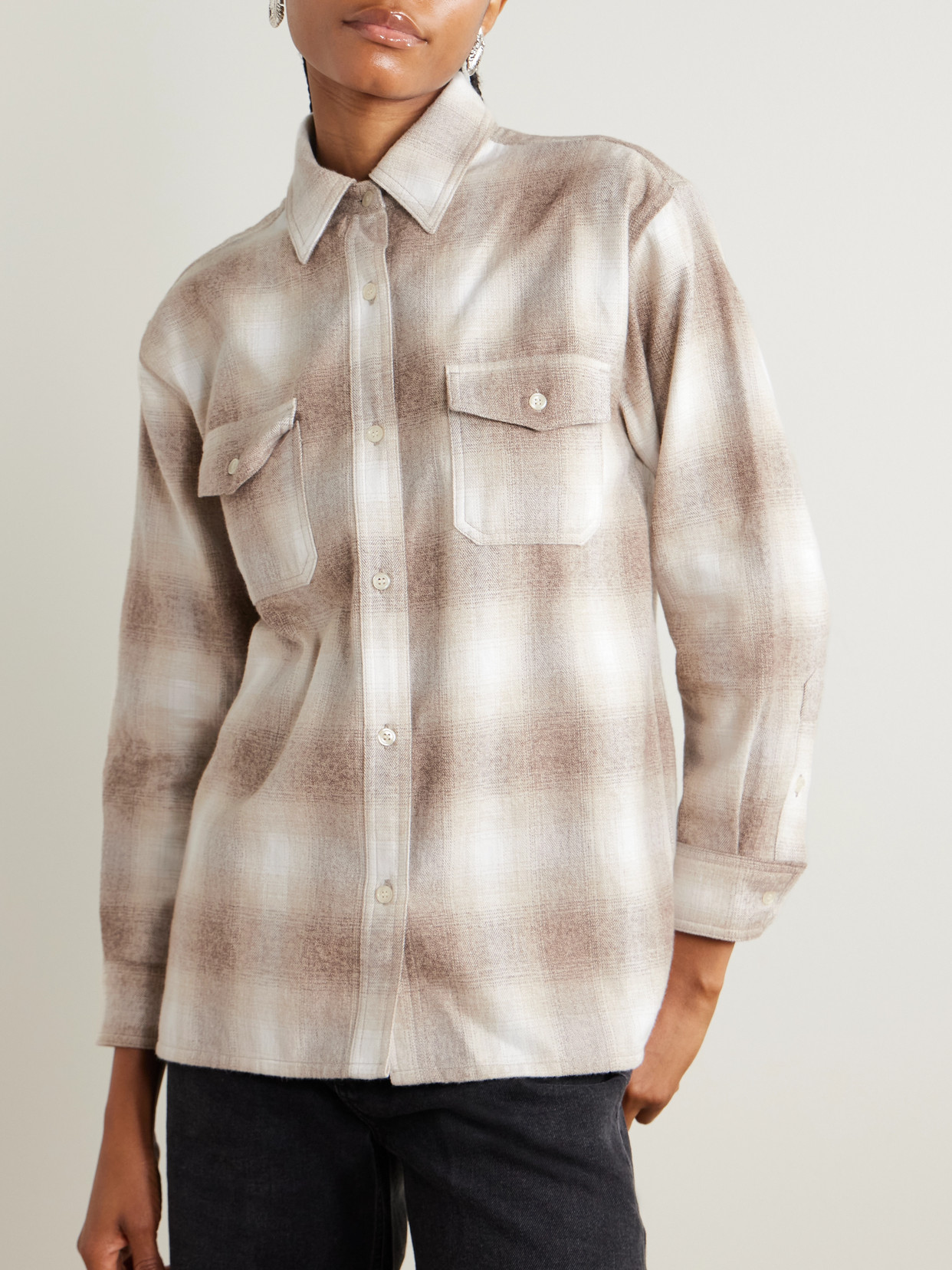 Kota Checked Cotton-Flannel Shirt