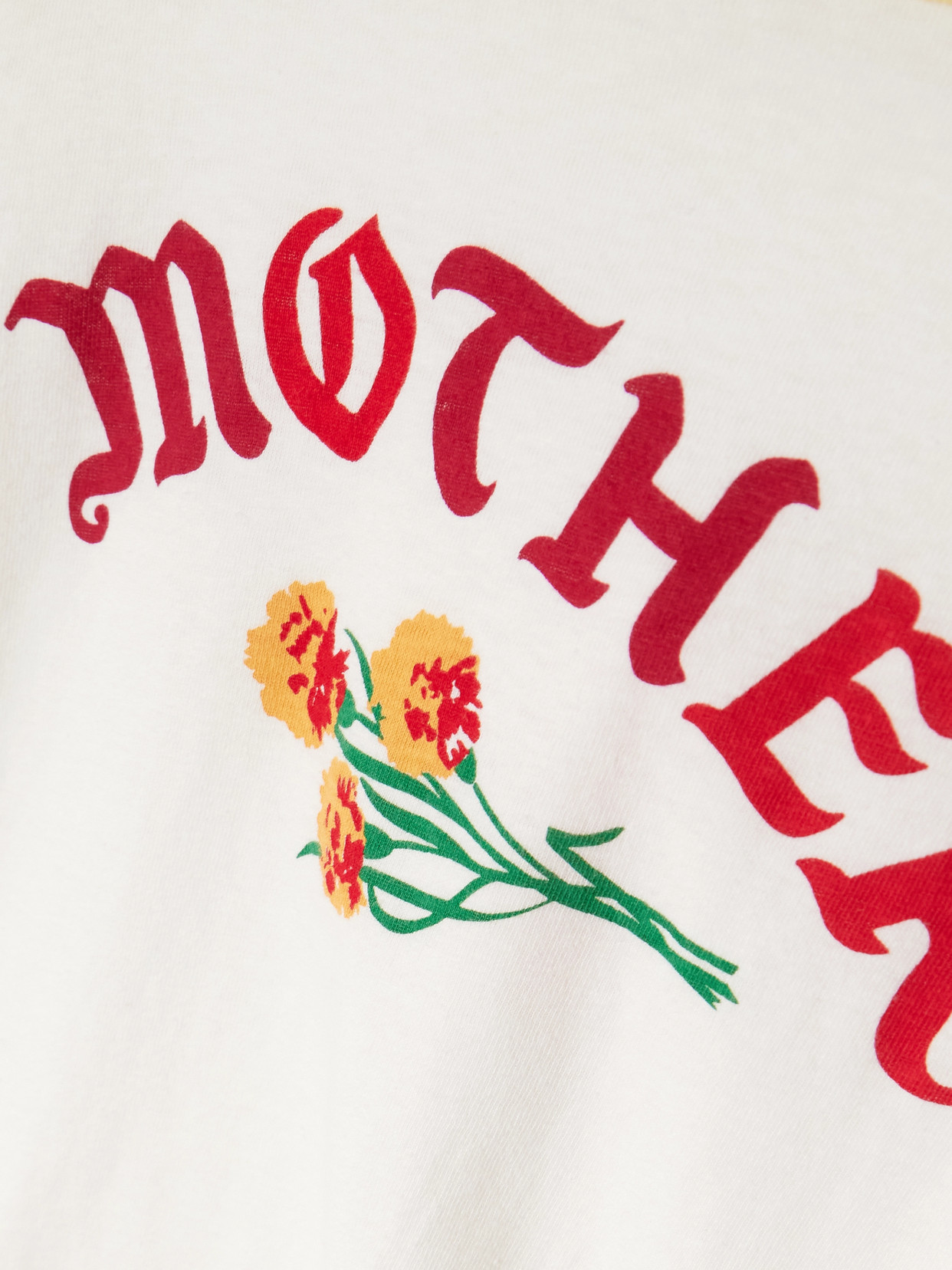 Mother The Vintage Sporty Concert Printed Cotton-blend Jersey T-shirt In Multi