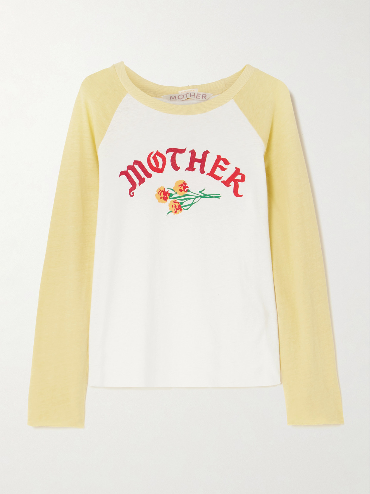 Mother The Vintage Sporty Concert Printed Cotton-blend Jersey T-shirt In Multi