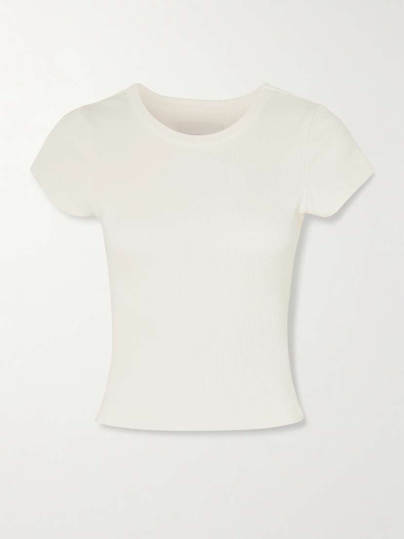 Citizens of Humanity Nello Cropped Ribbed Jersey T-shirt