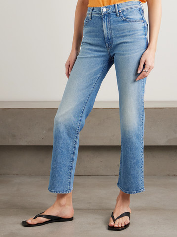 MOTHER The Kick It Ankle mid-rise bootcut jeans