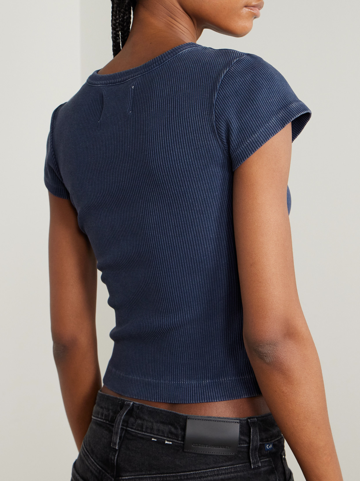 Nello Ribbed Jersey T-Shirt