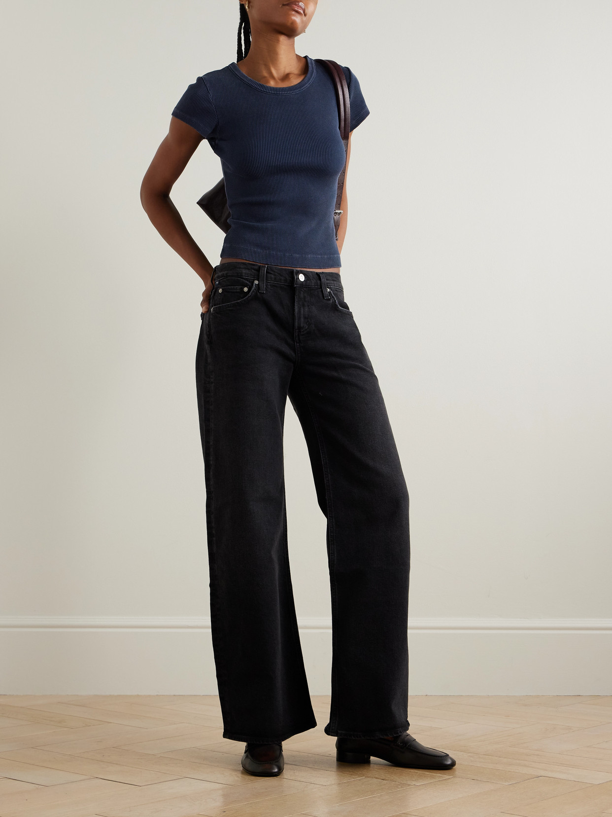 Nello Ribbed Jersey T-Shirt