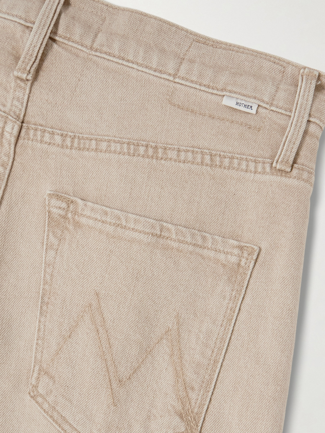 Mother The Dodger Sneak Relaxed Straight Leg Jeans In Pink