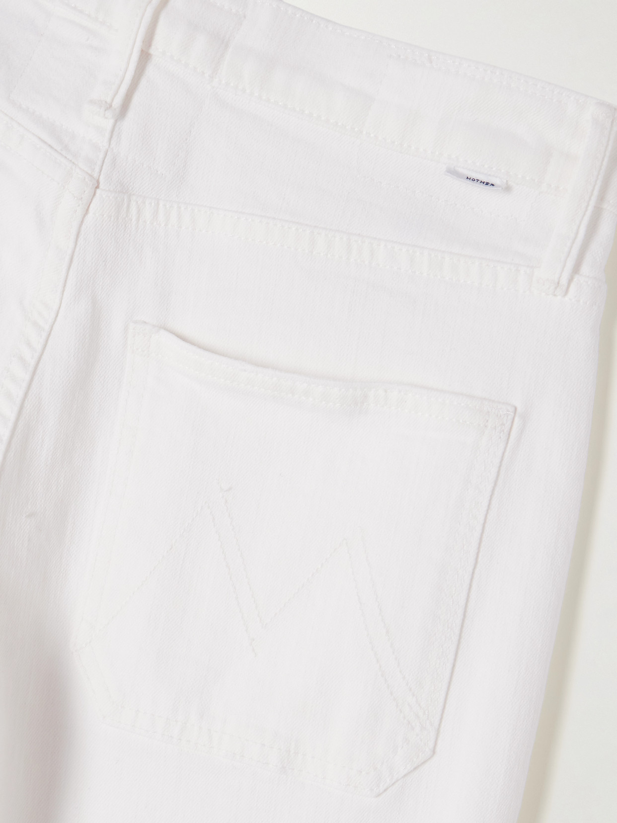 Patch Pocket Maven Ankle Mid-Rise Straight-Leg Jeans