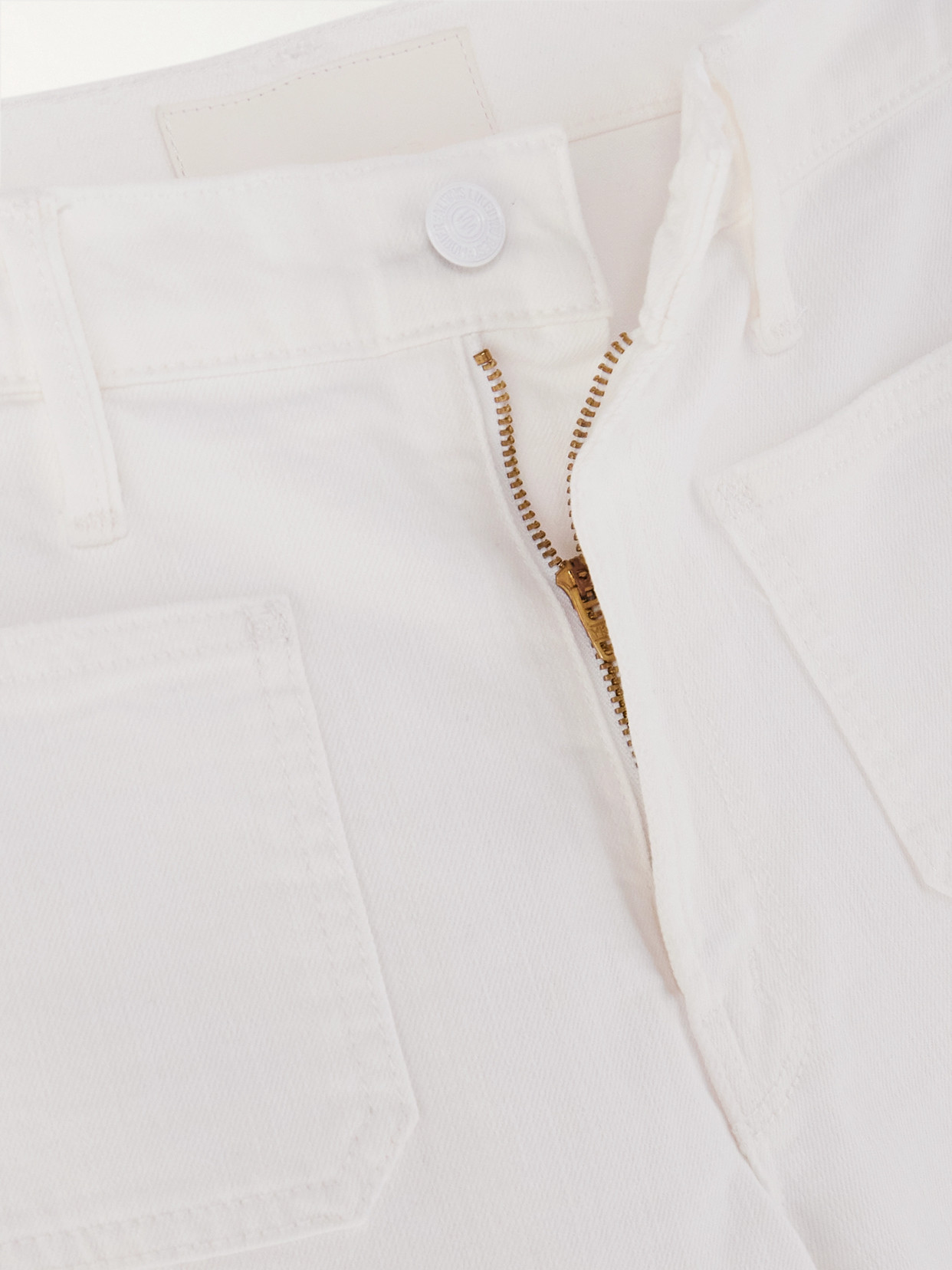 Patch Pocket Maven Ankle Mid-Rise Straight-Leg Jeans