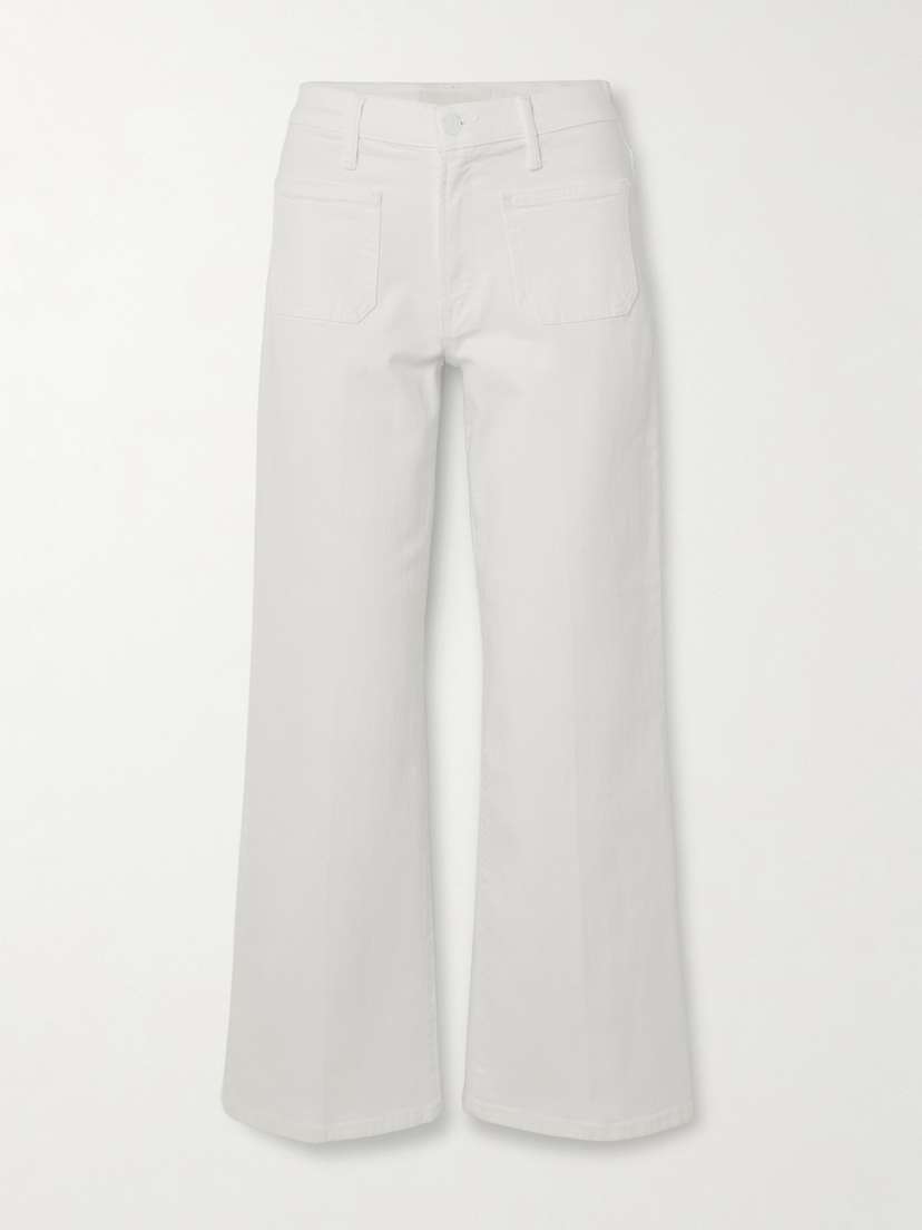 Mother Patch Pocket Maven Ankle Mid-rise Straight-leg Jeans