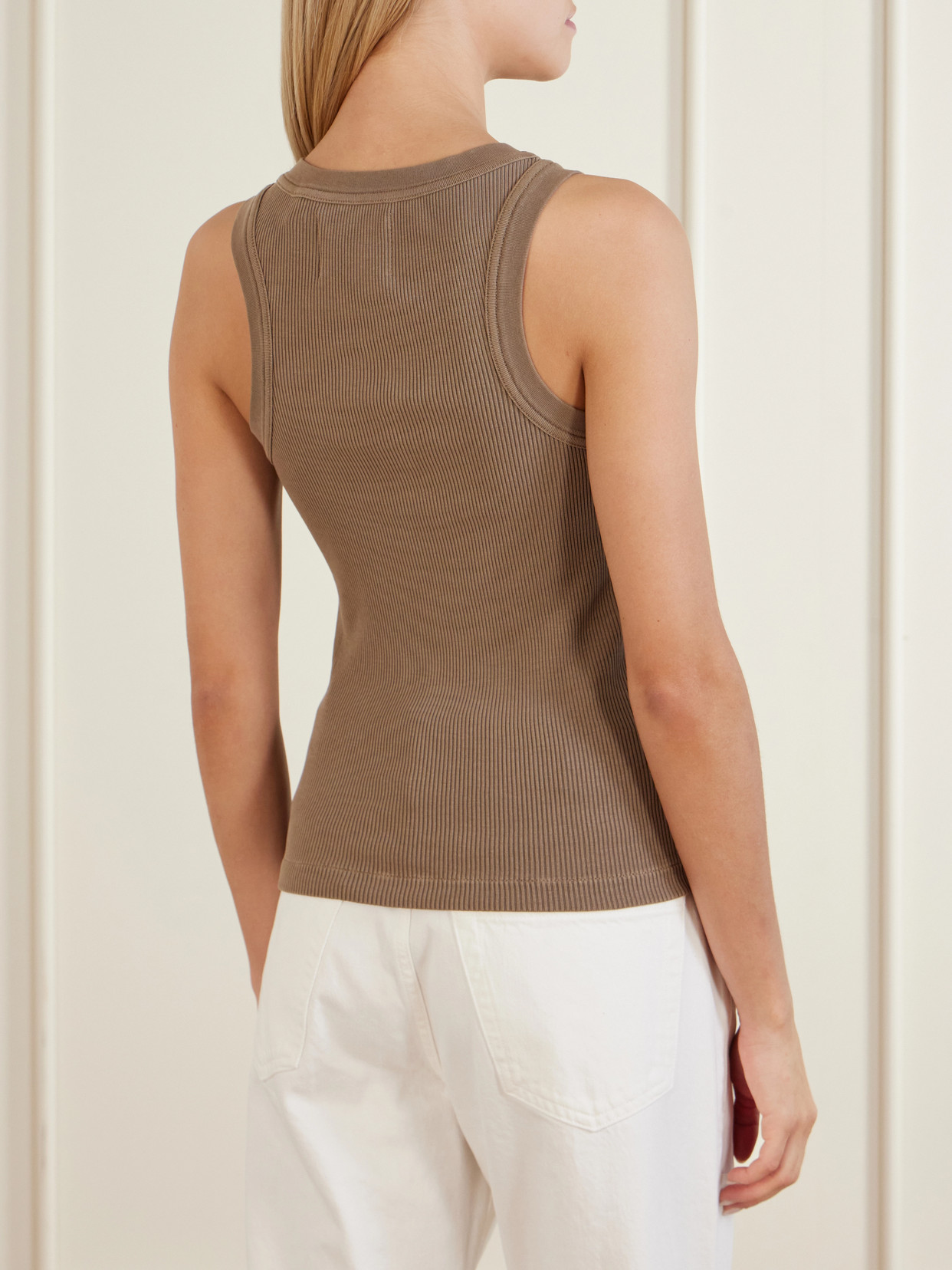 Isabel Ribbed Jersey Tank