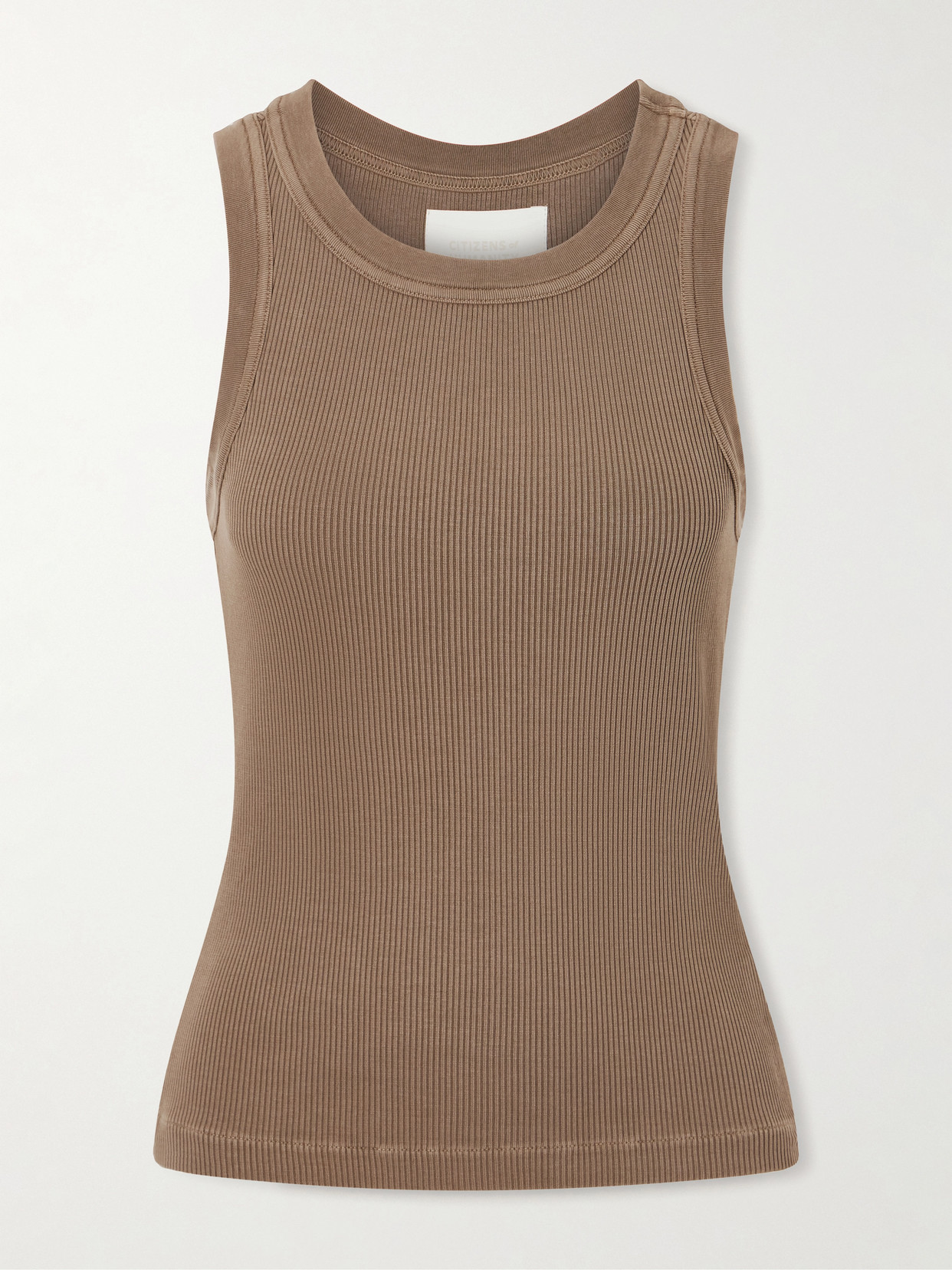 Citizens of Humanity - Isabel Ribbed Jersey Tank - Brown