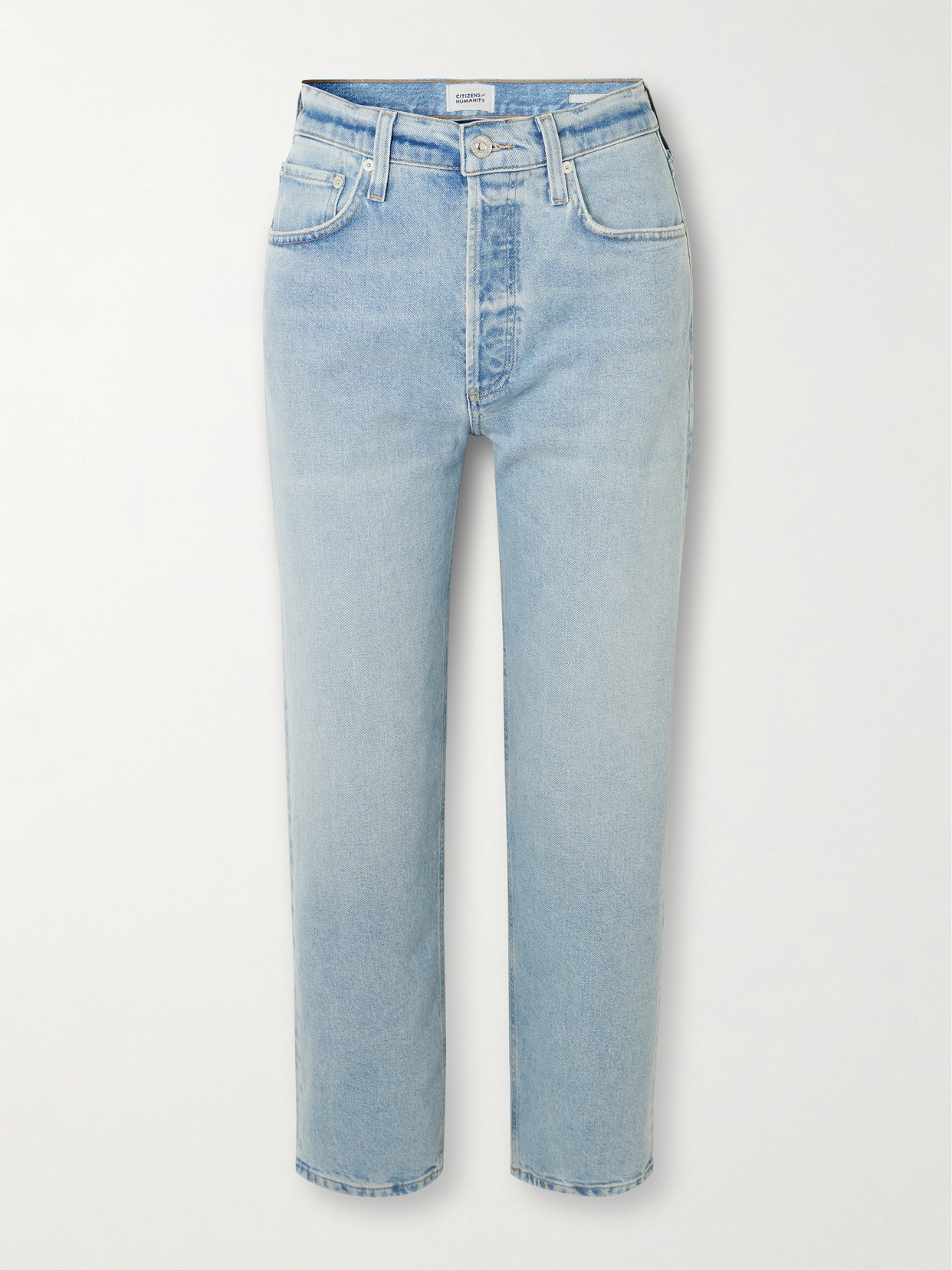 Citizen Of Humanity Delfina High-rise Straight-leg Jeans In Blue