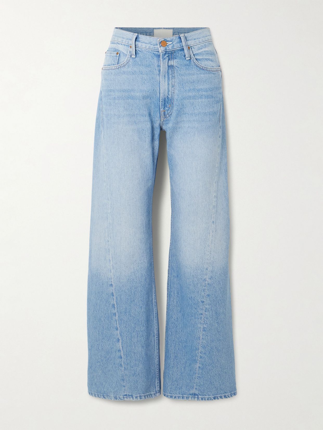 snacks the lemon twist mid rise wide leg jeans