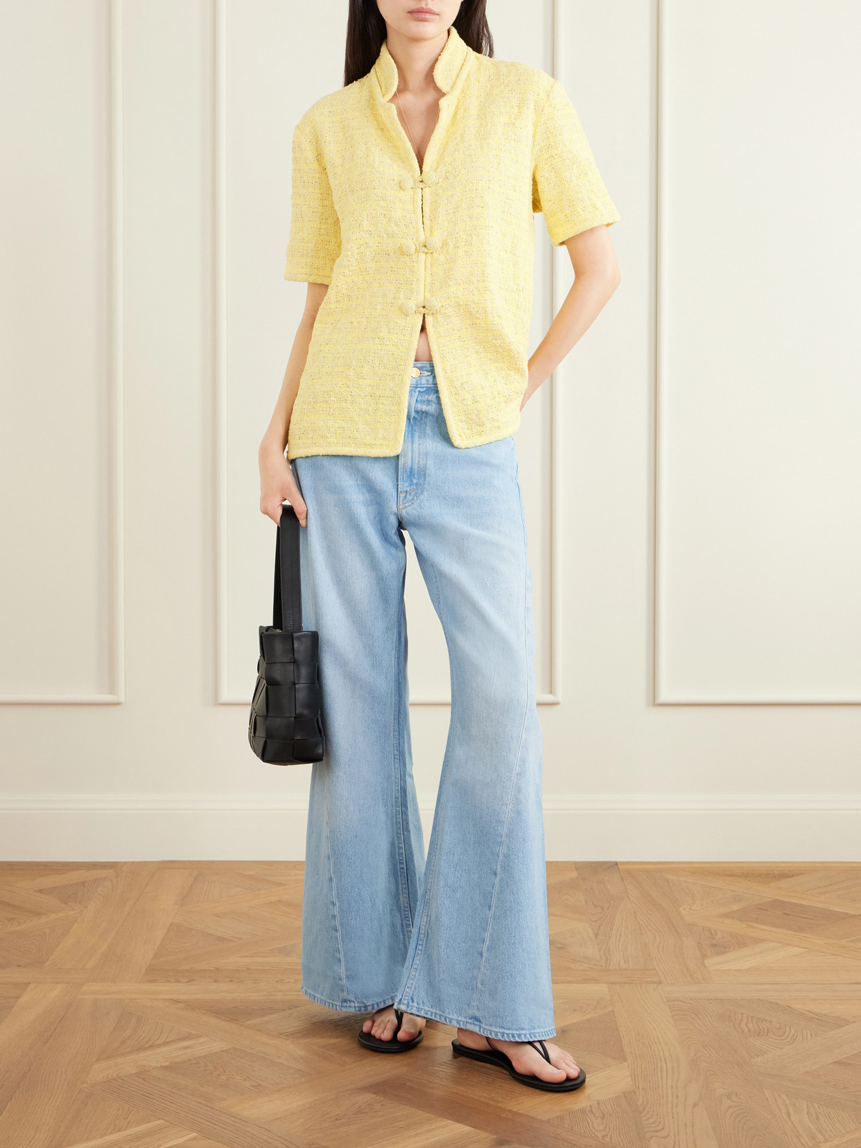 Snacks! The Lemon Twist Mid-Rise Wide-Leg Jeans