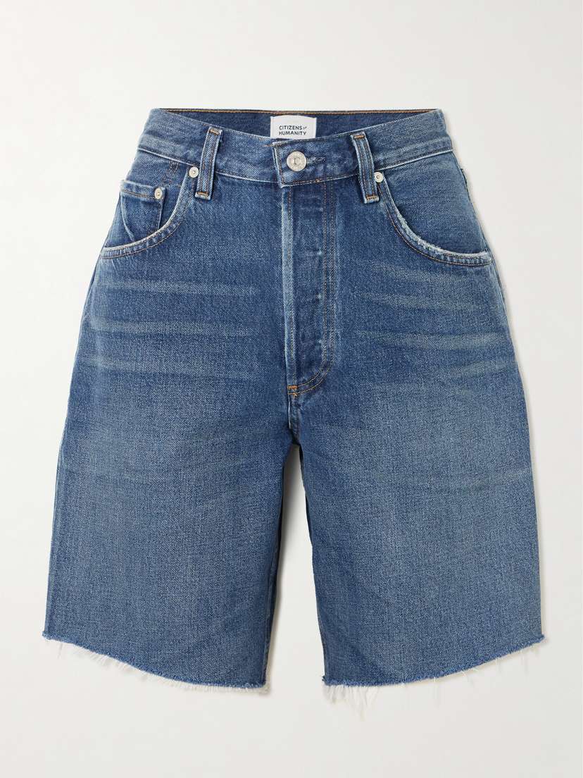 Citizens of Humanity Ayla Frayed Denim Shorts