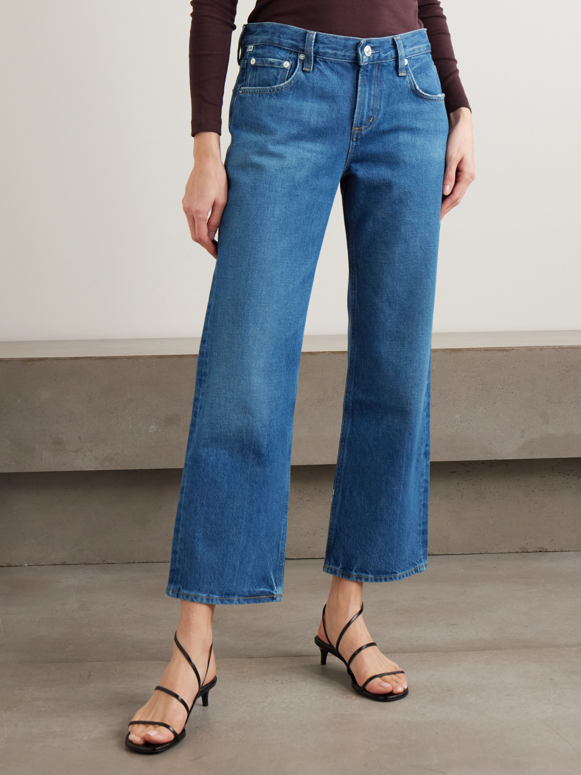 Citizens Of Humanity Faye cropped mid-rise straight-leg jeans