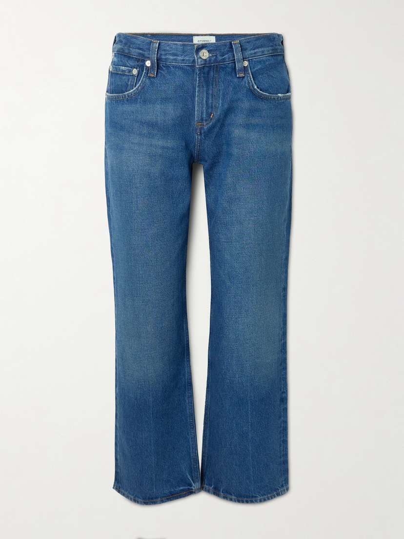 Citizens of Humanity Faye Cropped Mid-rise Straight-leg Jeans
