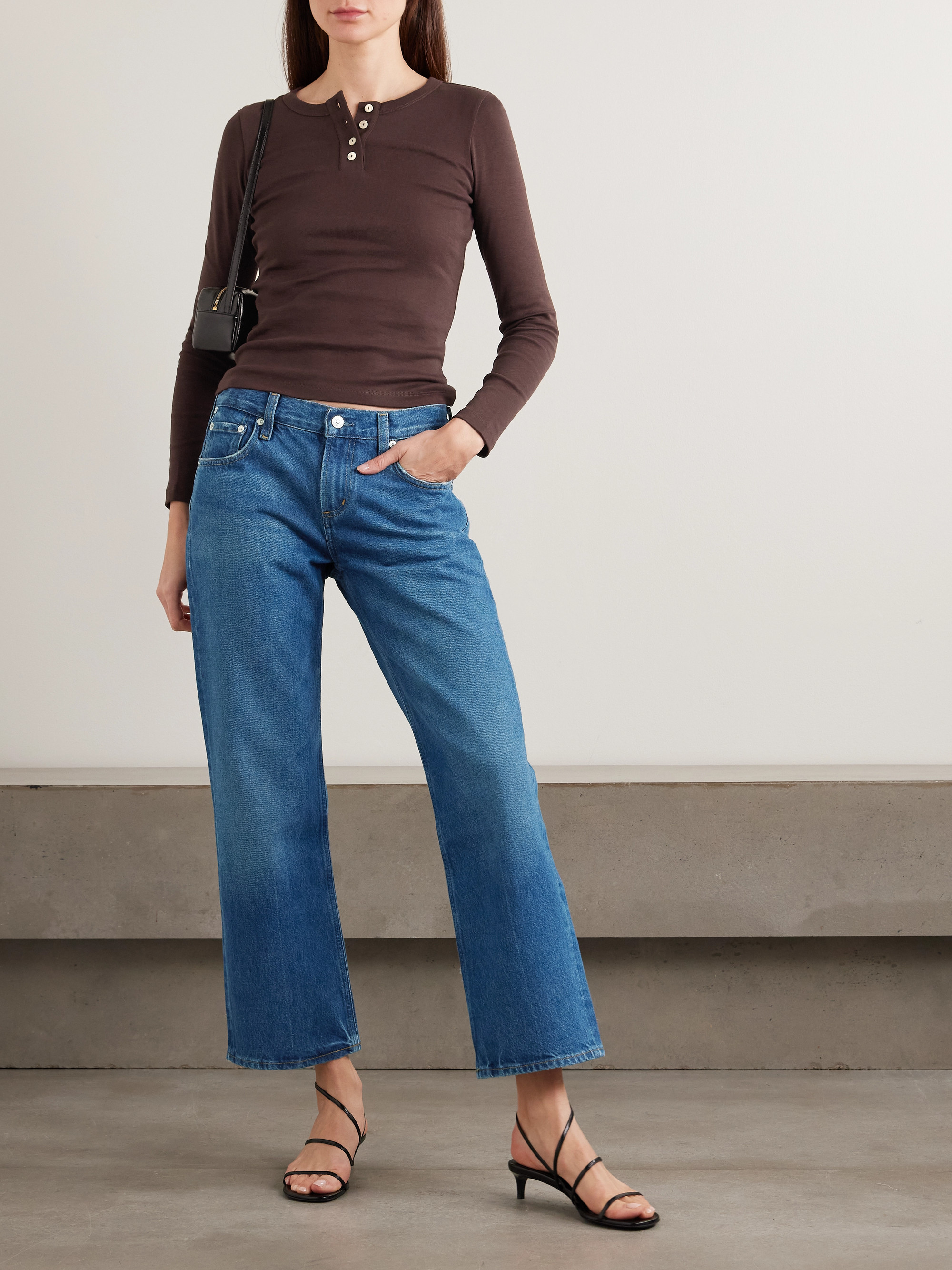 Citizens Of Humanity Faye cropped mid-rise straight-leg jeans thumbnail