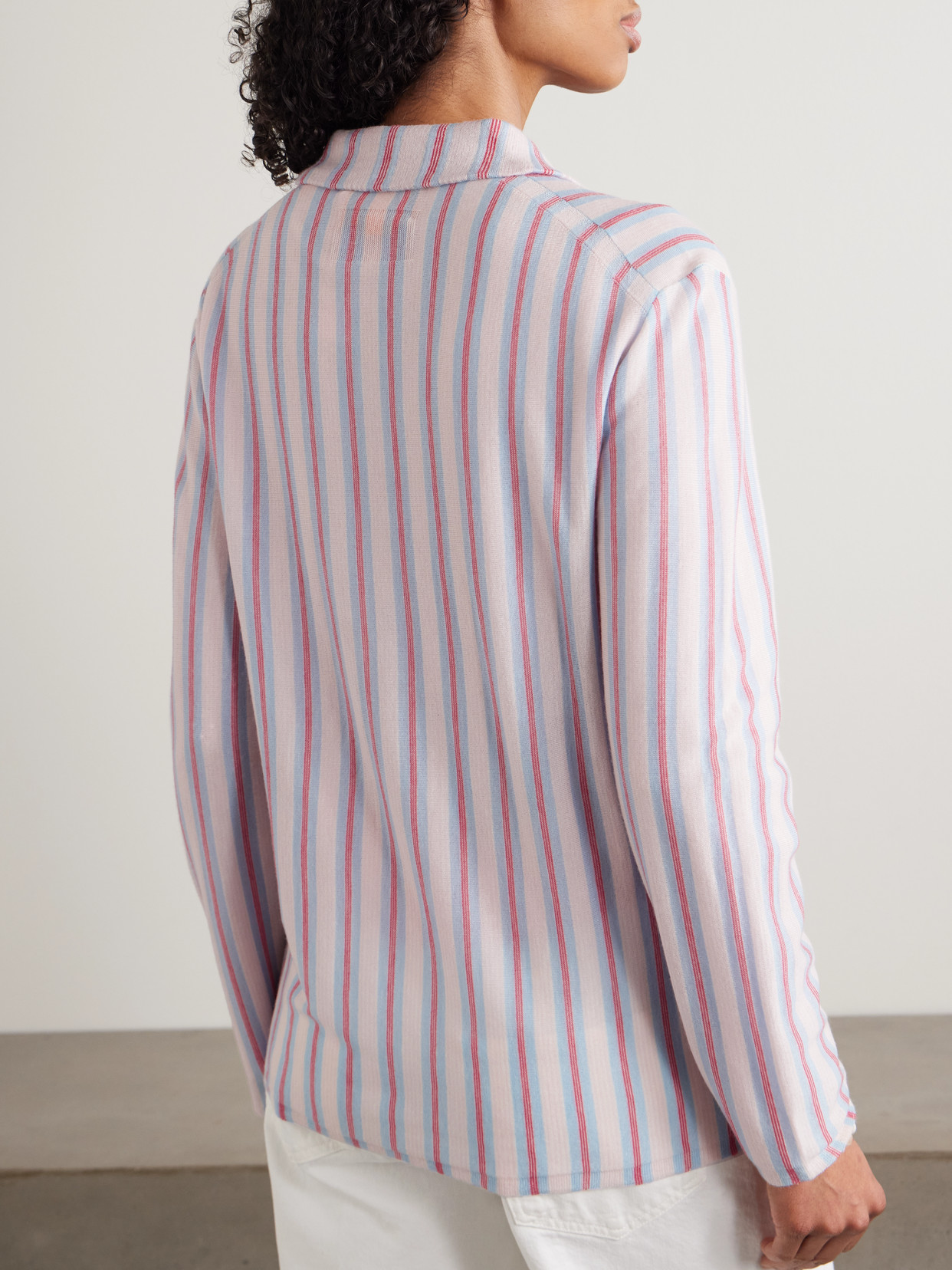 Showtime Striped Cashmere Shirt