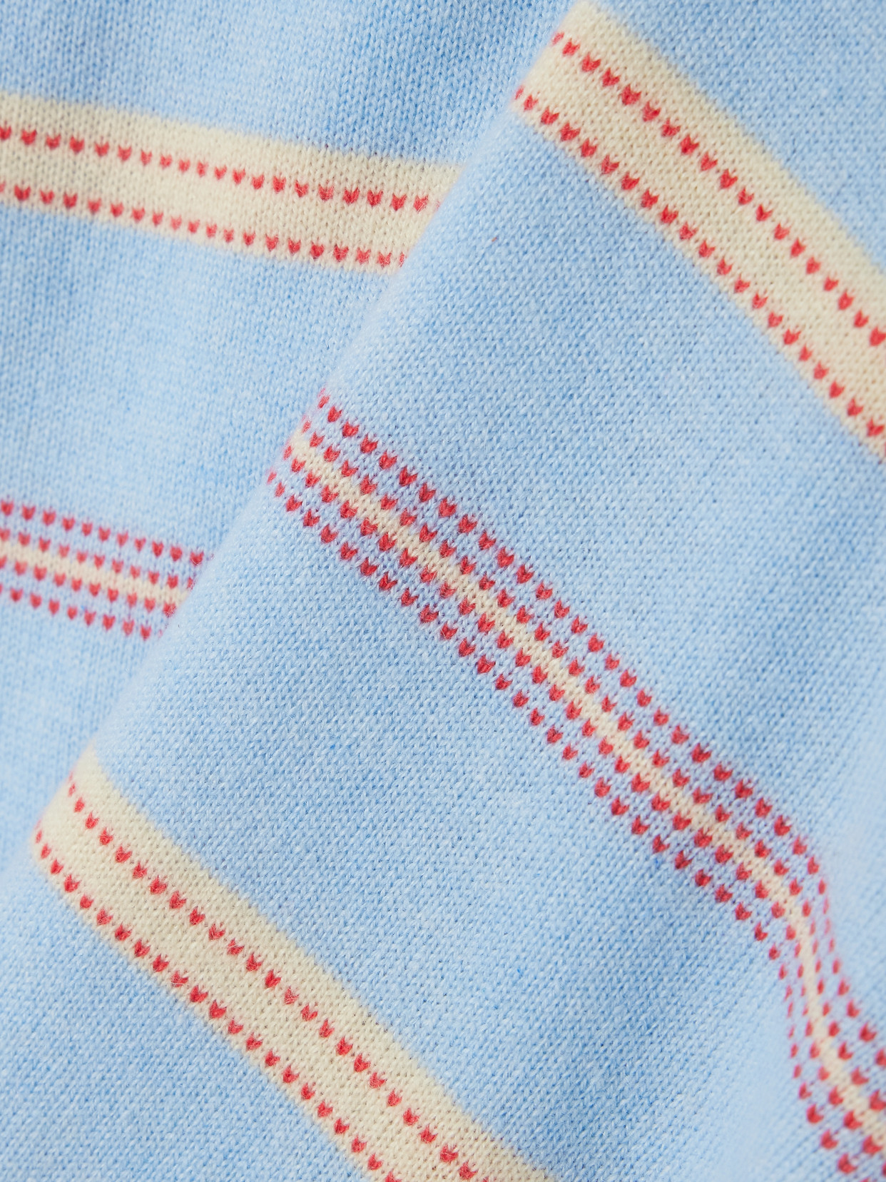Collegiate Striped Cashmere Polo
