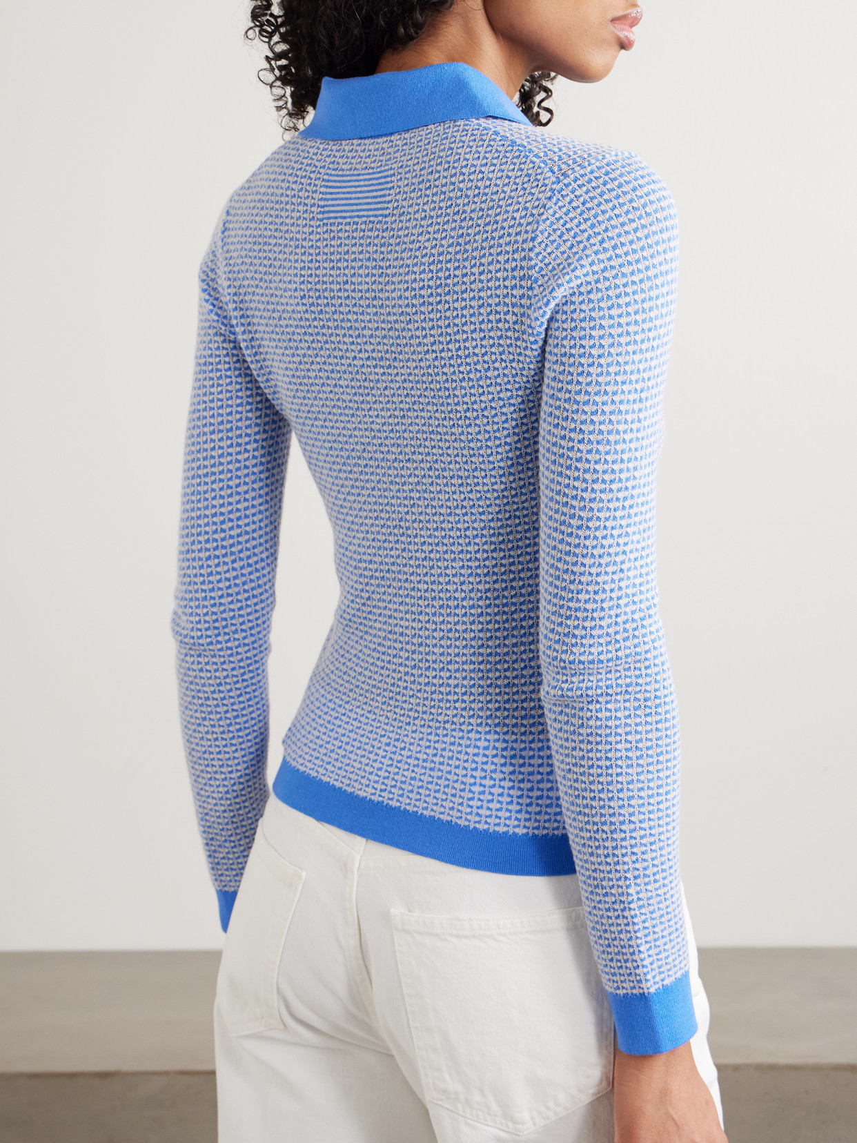 Cashmere-Piqué Polo