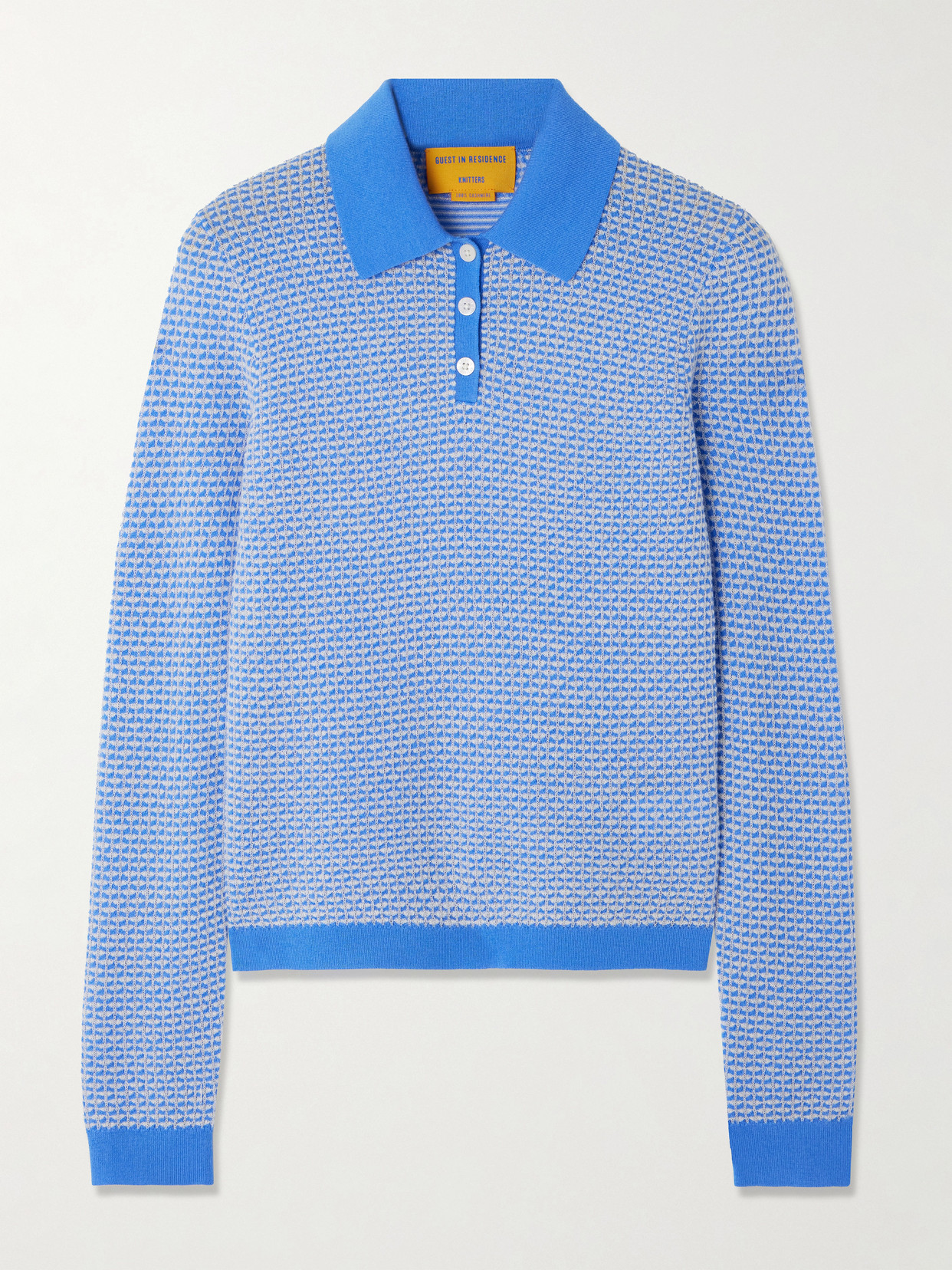 Cashmere-Piqué Polo
