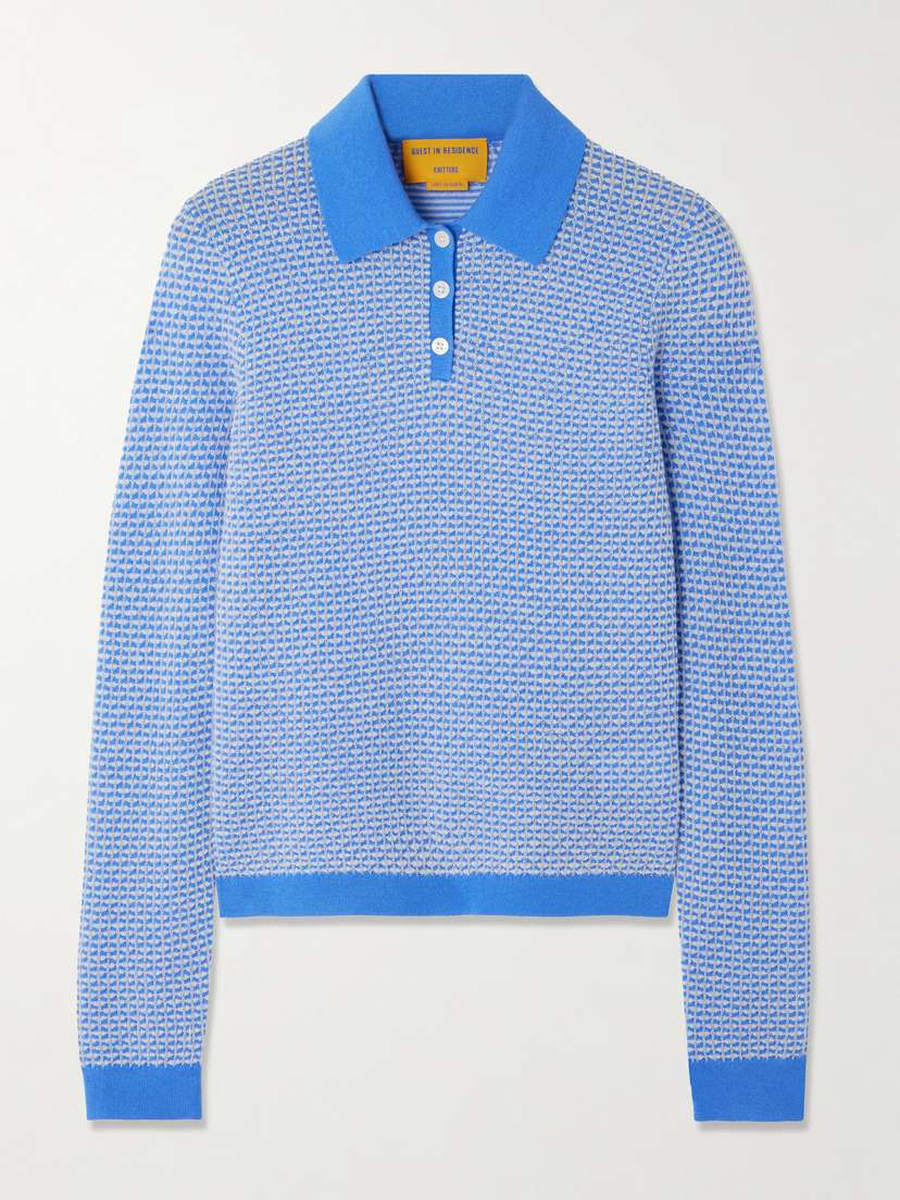 Guest In Residence Cashmere-piqué Polo Shirt