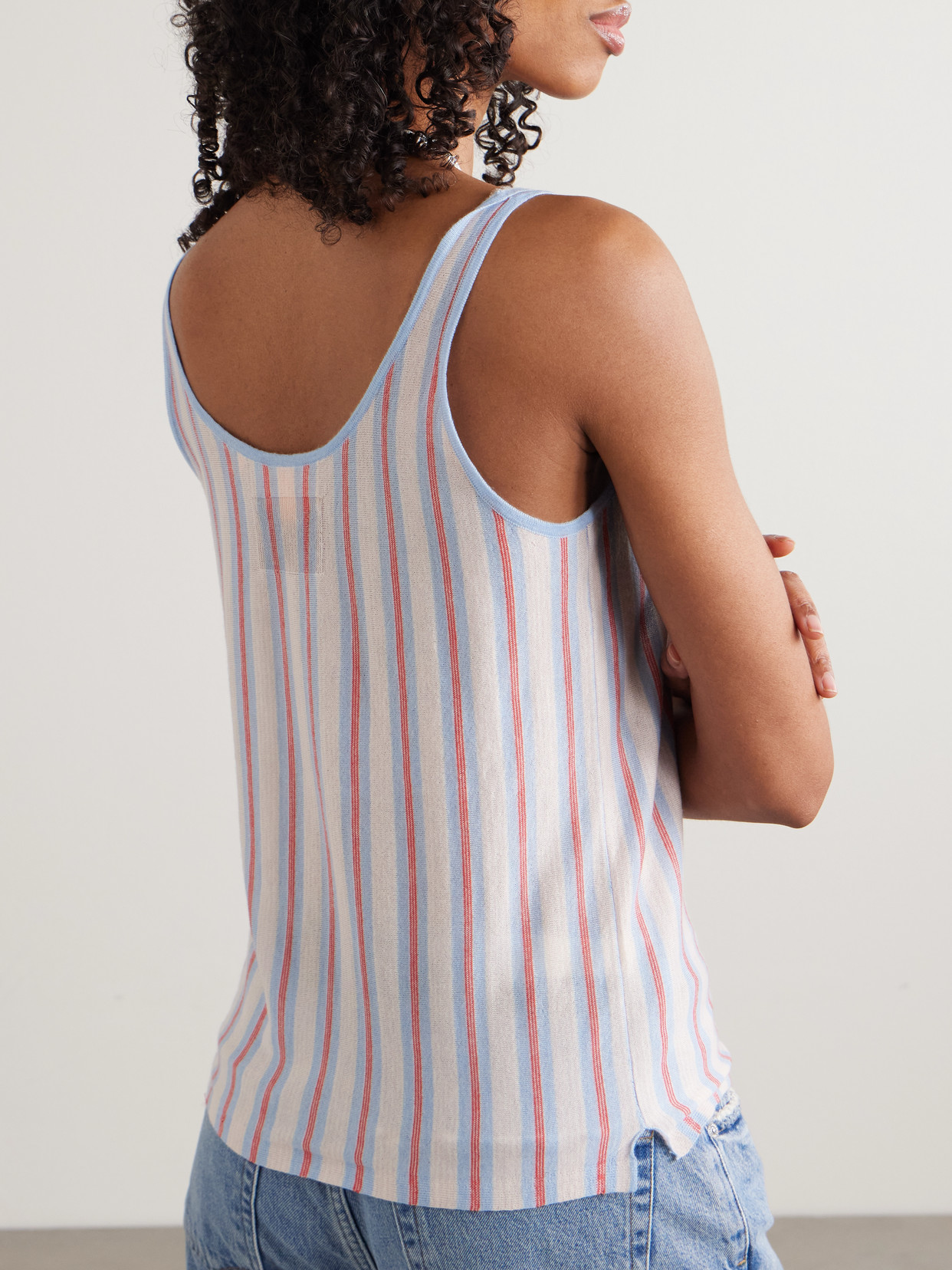 Striped Cashmere Tank