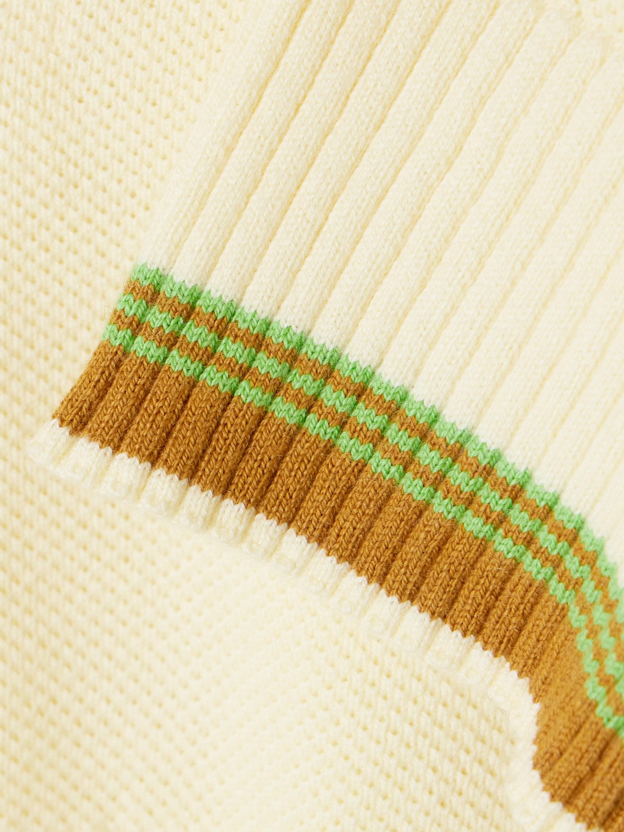 Marcella Striped Cotton And Cashmere-Blend Polo