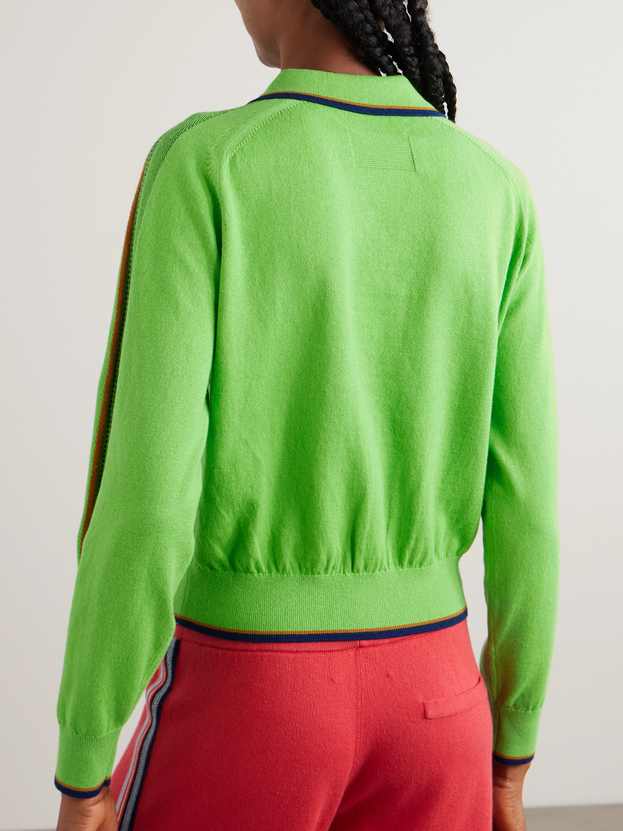 Relay Striped Cotton And Cashmere-Blend Polo