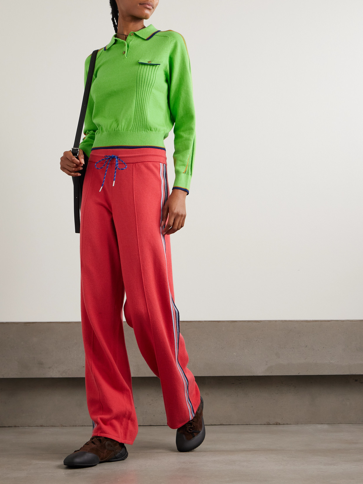 Relay Striped Cotton And Cashmere-Blend Polo