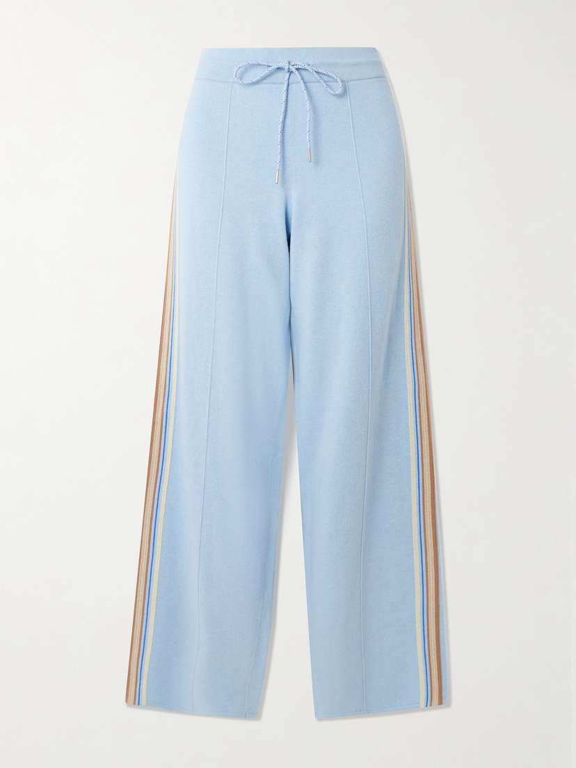 Guest In Residence Striped Cotton-blend Track Pants