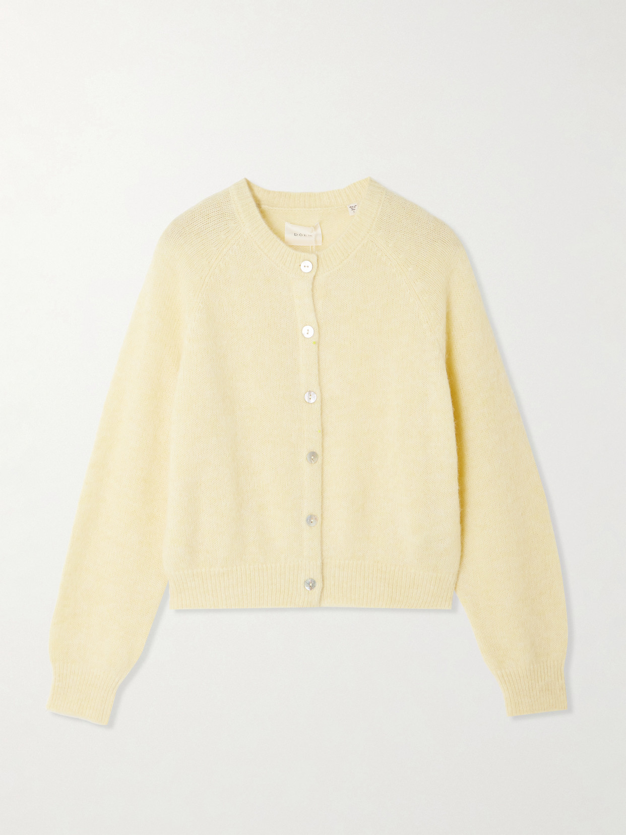 Doen Petra Knitted Cardigan In Yellow
