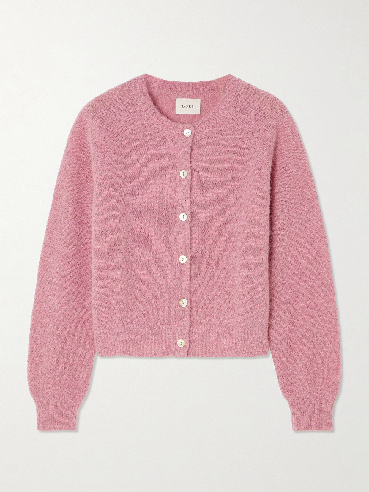 Doen Petra Knitted Cardigan In Pink
