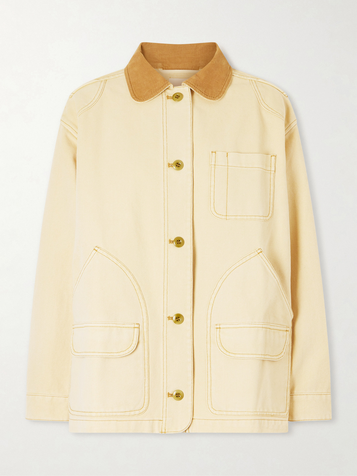 Dôen - Pascual Corduroy-Trimmed Cotton-Canvas Jacket