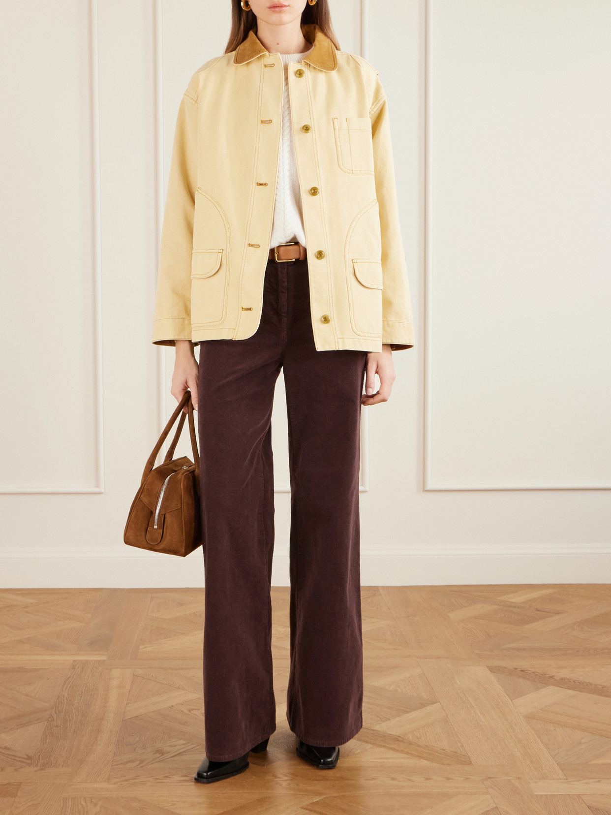 Dôen - Pascual Corduroy-Trimmed Cotton-Canvas Jacket