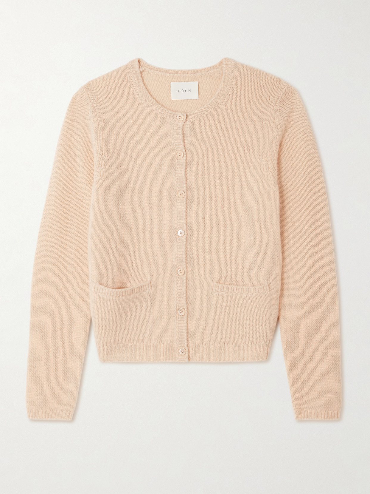 Doen Thea Cashmere Cardigan In Orange