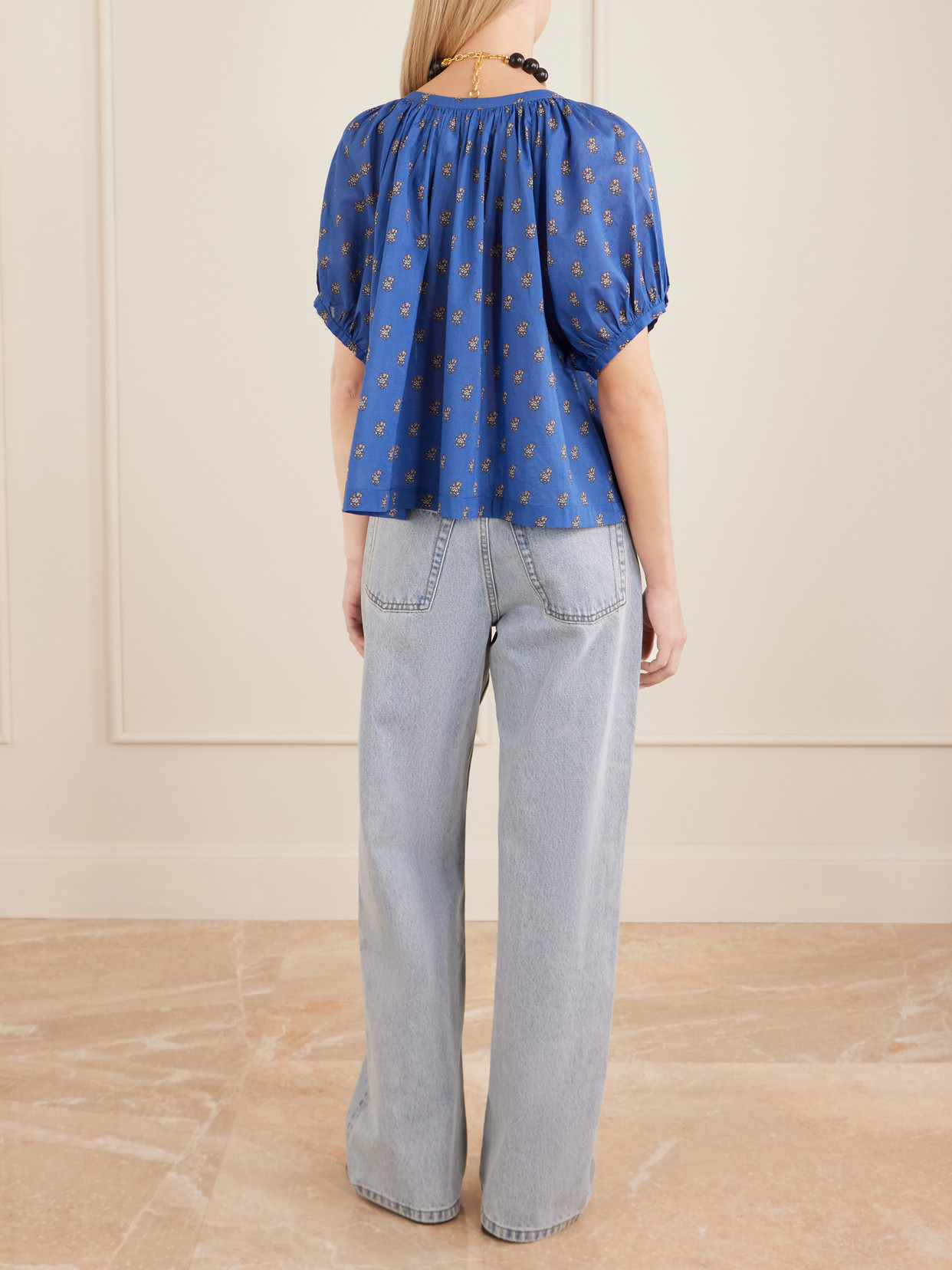 Dôen - June Floral-Printed Cotton Top